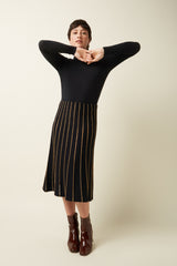 Knit Skirt Plume - Black