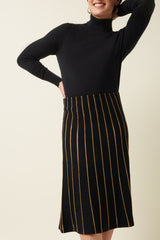 Knit Skirt Plume - Black