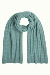 Scarf Ajour Carre - Silver Green