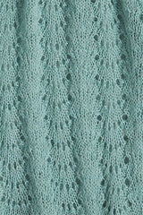 Scarf Ajour Carre - Silver Green