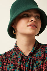 Cloche Hat - Pine Green