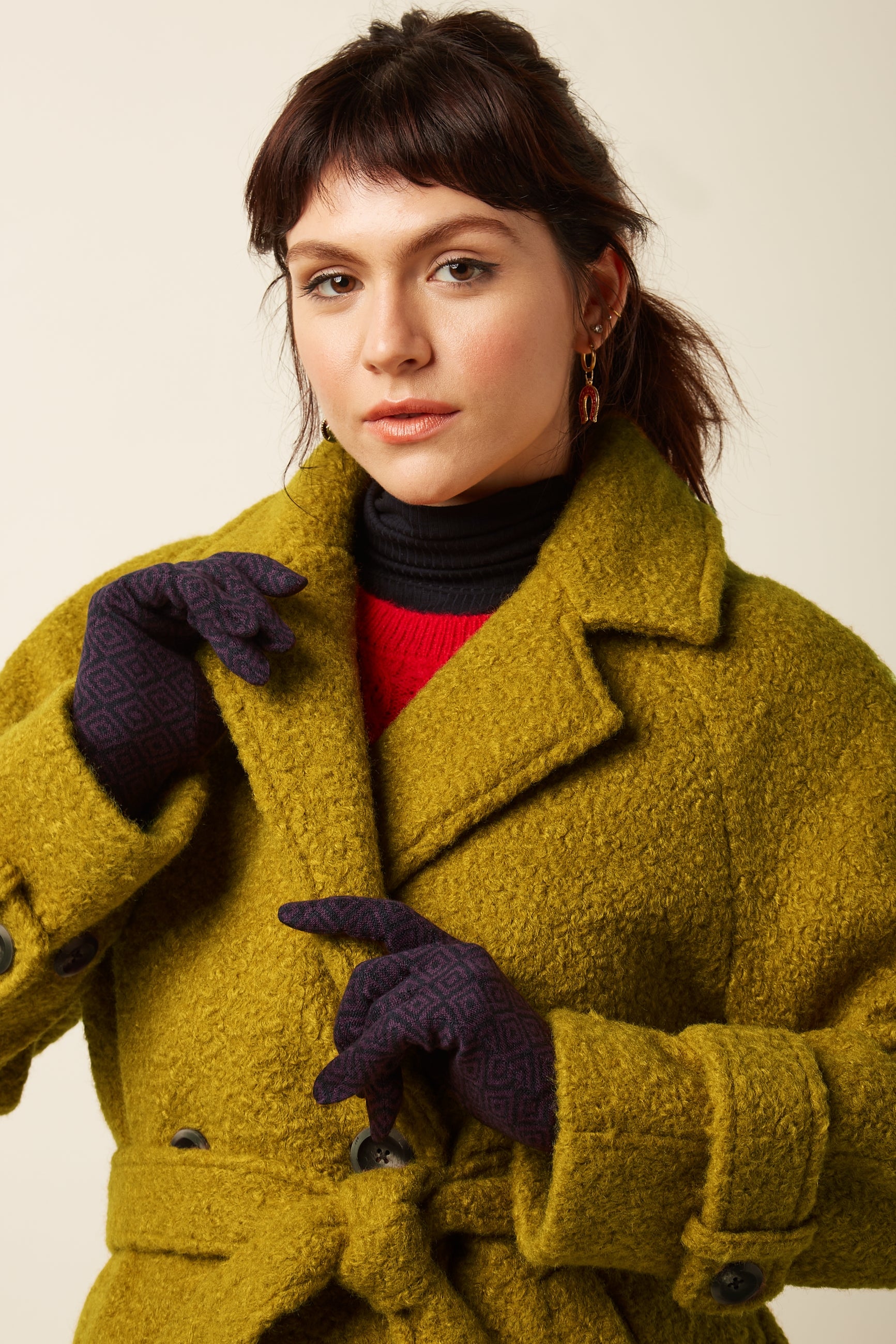 Azul Glove - Bordeaux Red