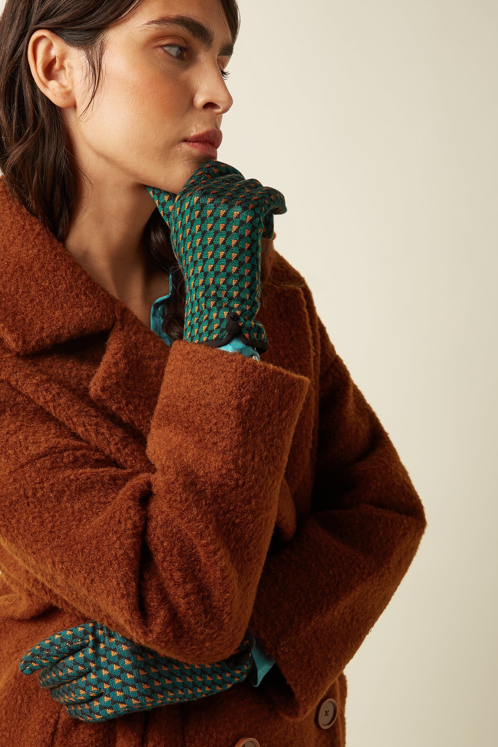 Glove Savoir - Botanical Green