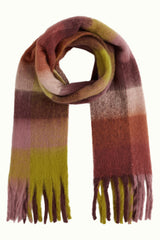 Check Scarf Multi - Porto Red