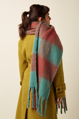 Scarf Check 2-Tone - Rio Red