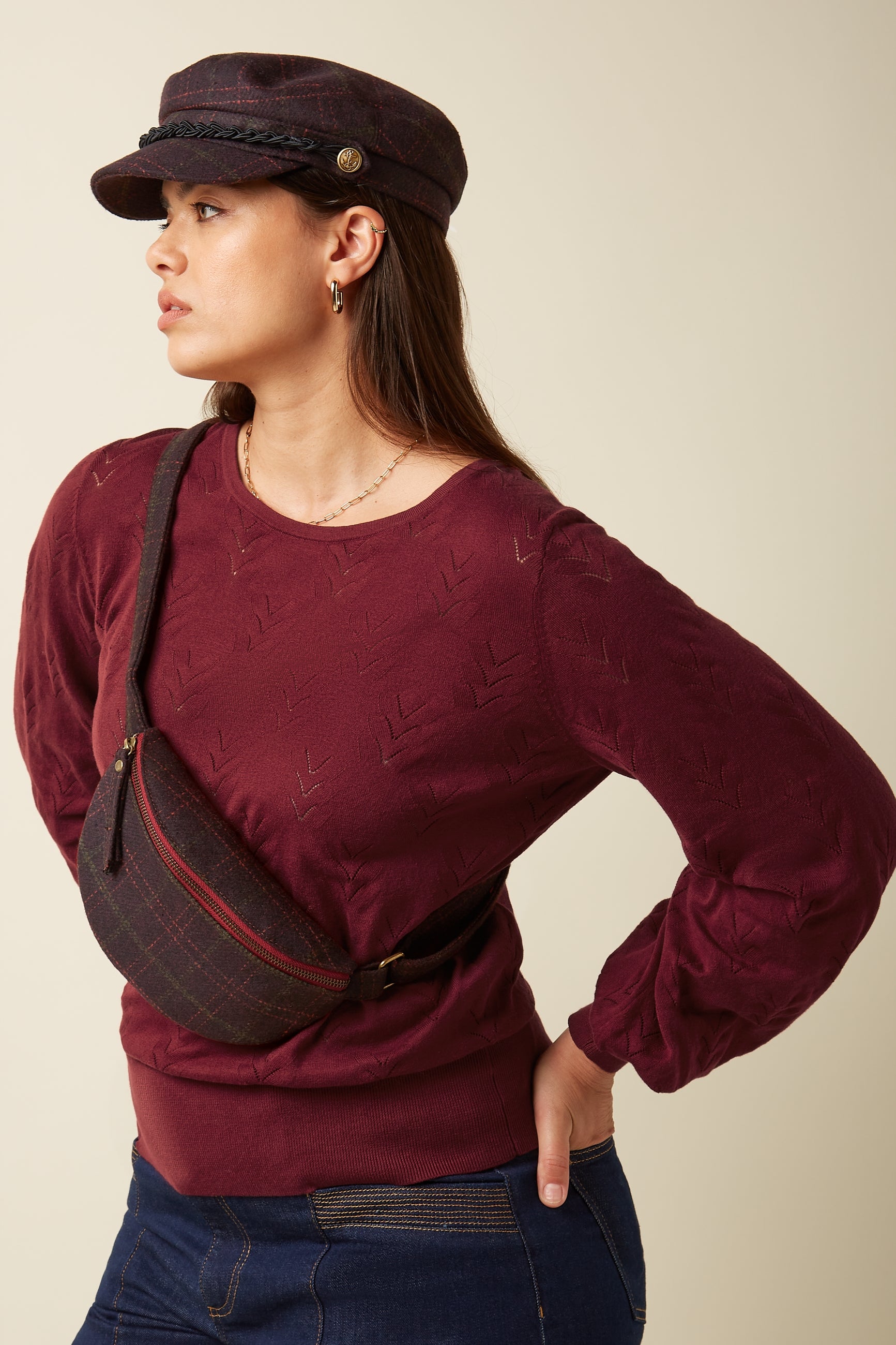 Little Pack Tweedy - Bordeaux Red