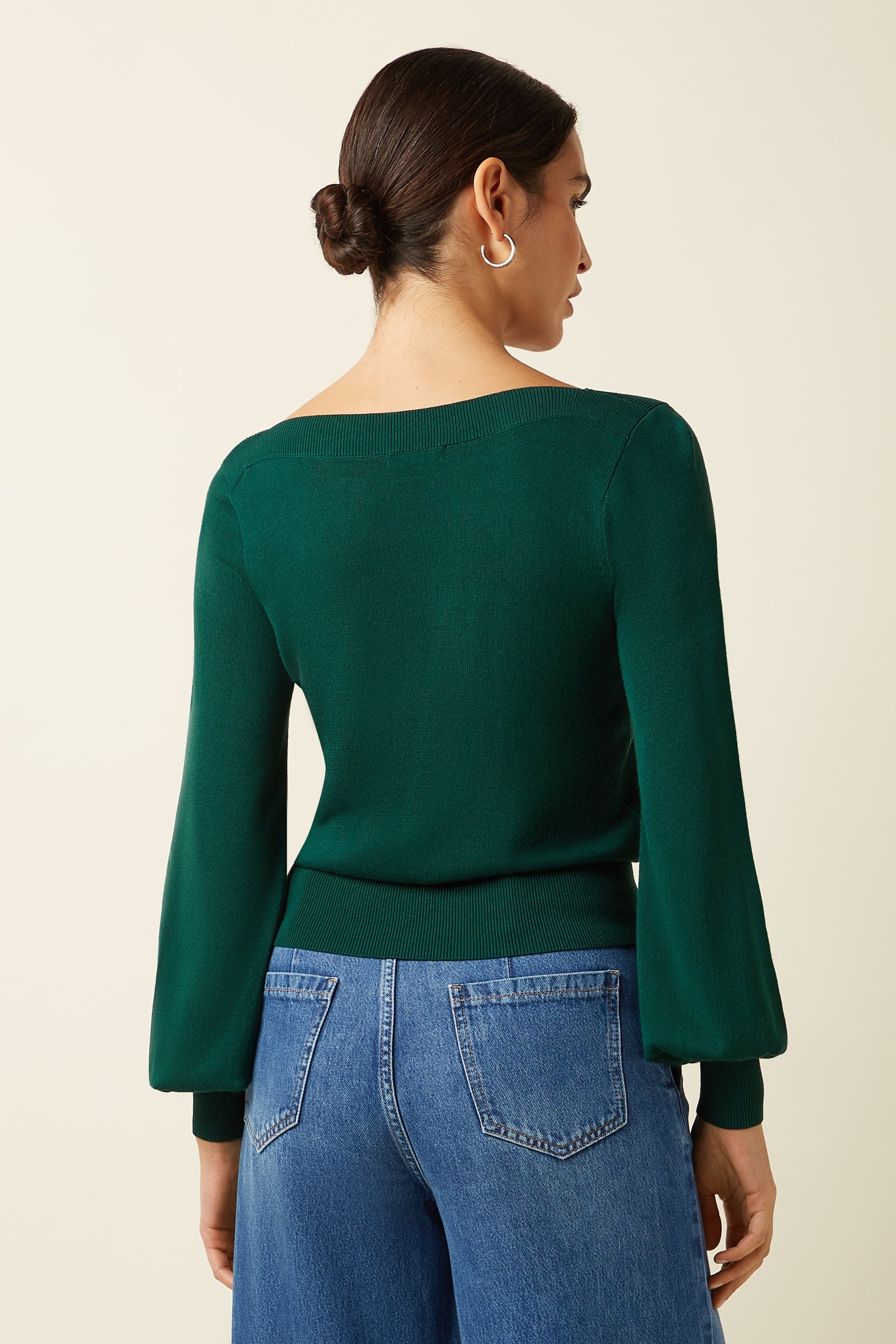 Audrey Bell Top Azzy - Botanical Green