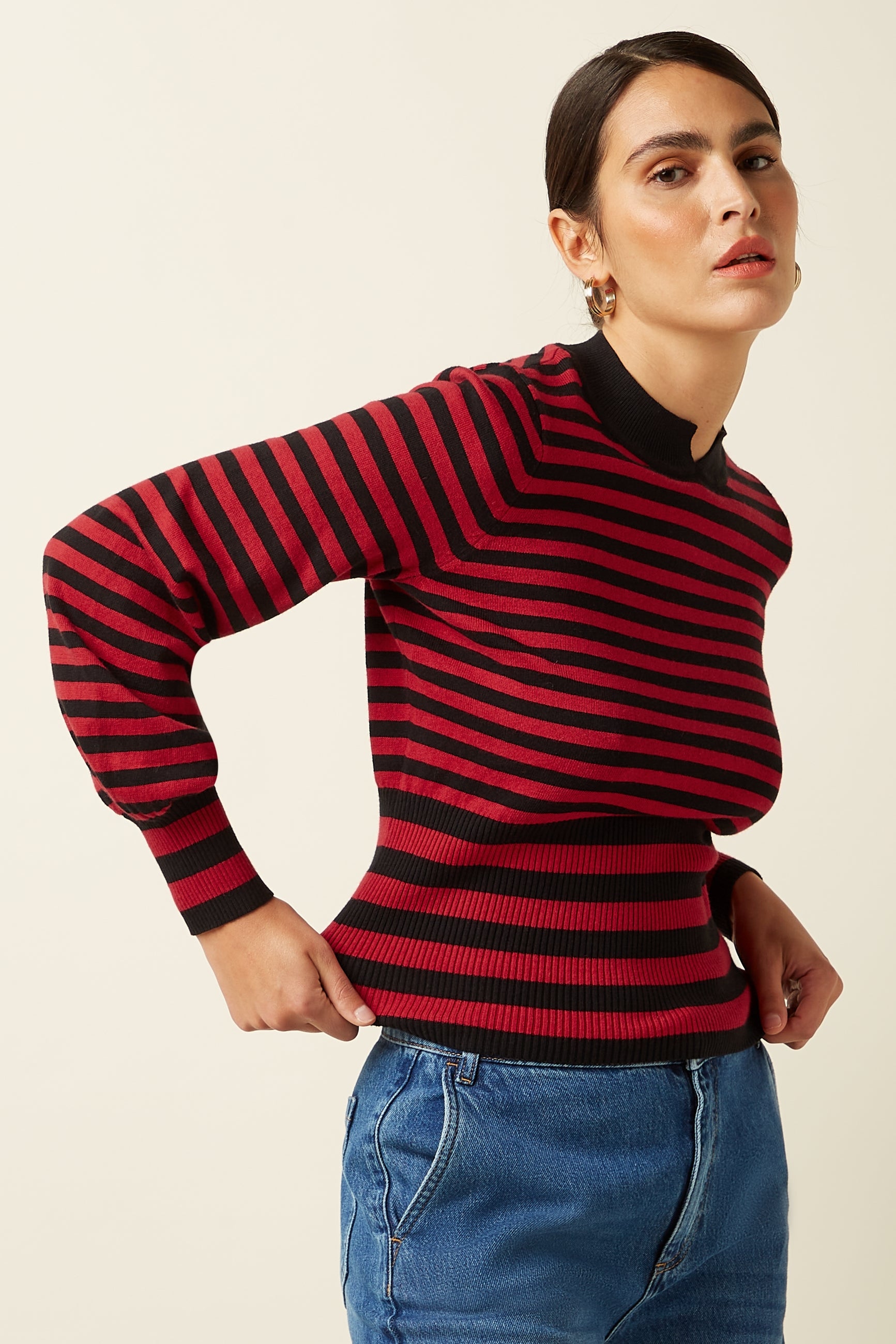 Flavia Top Berry - Chili Red