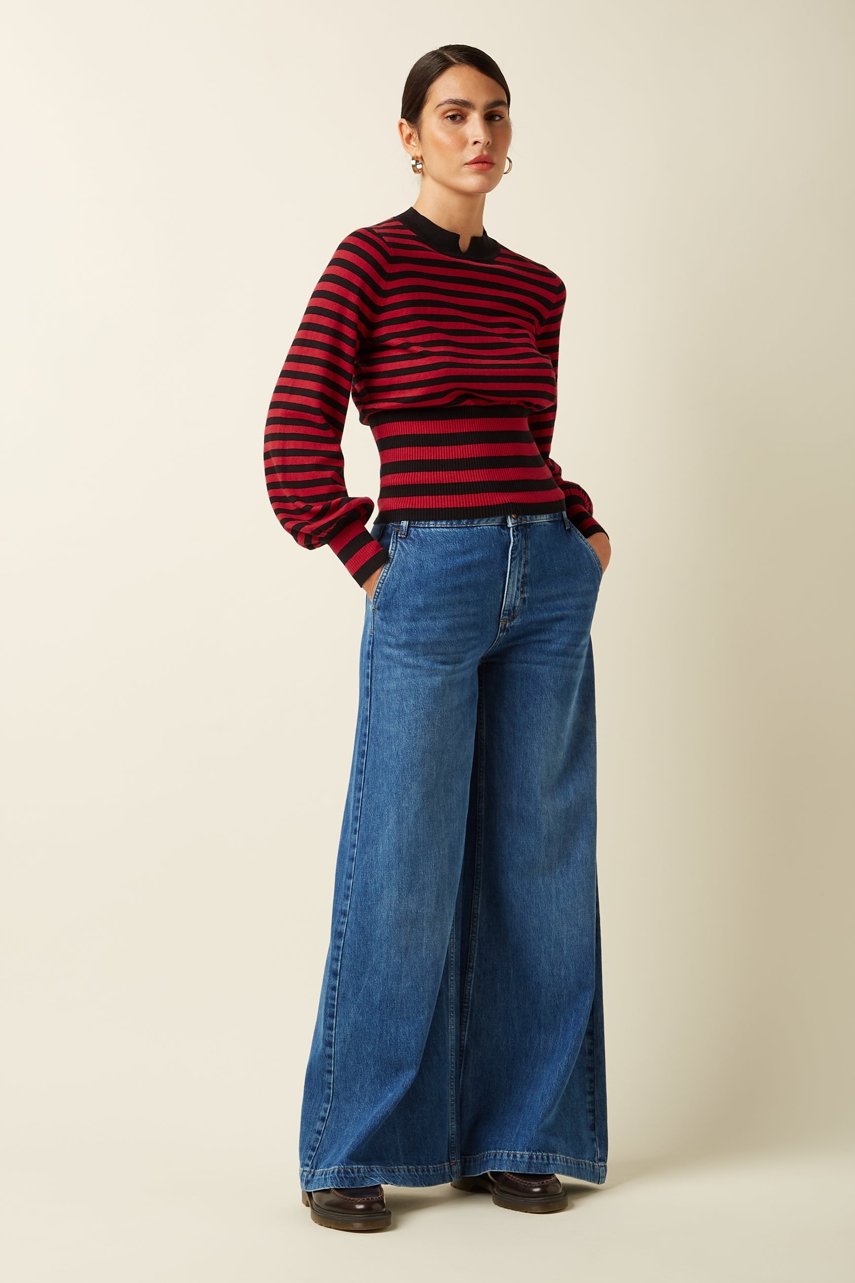 Flavia Top Berry - Chili Red