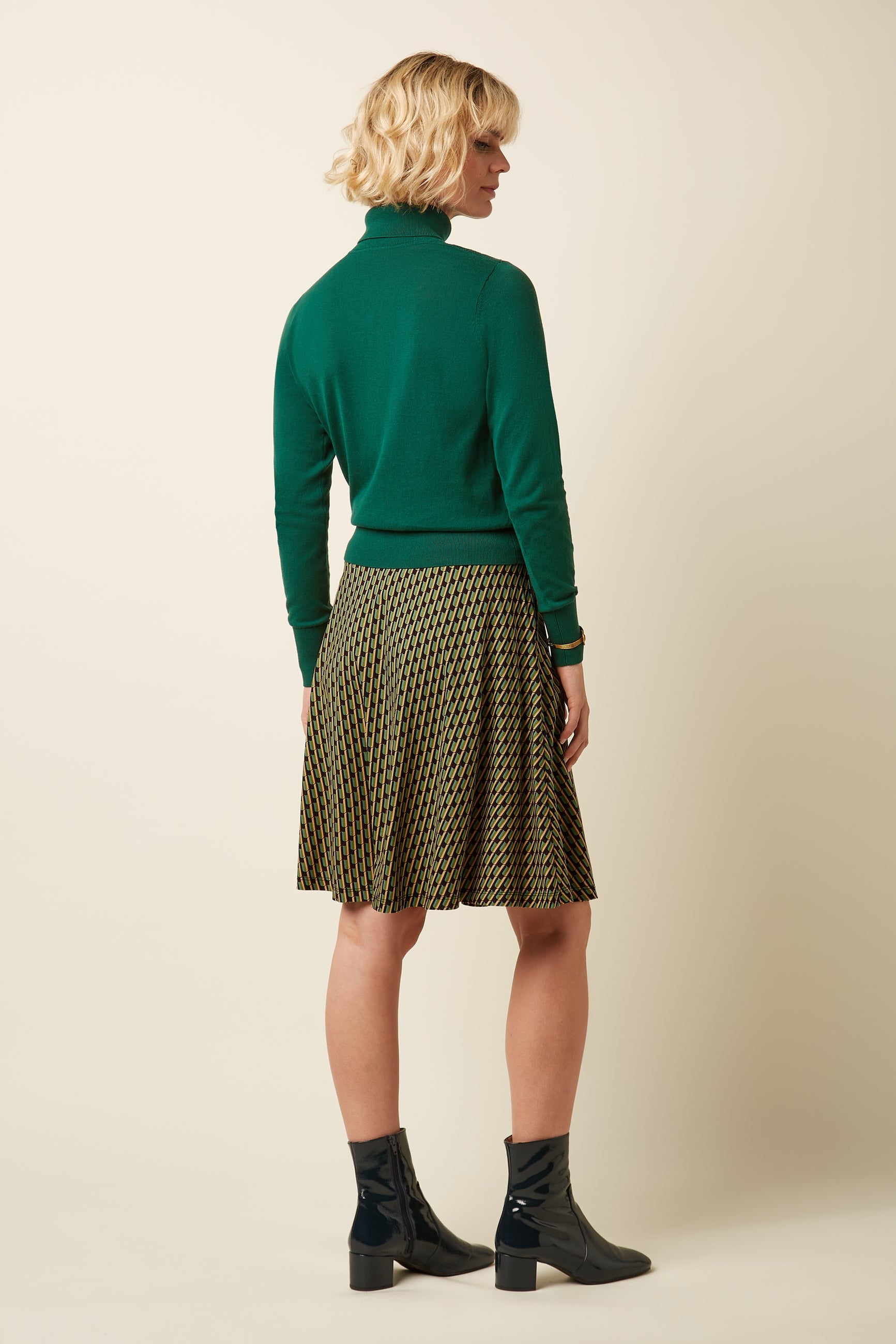 Rollneck Top Club - Botanical Green