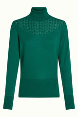 Rollneck Top Club - Botanical Green