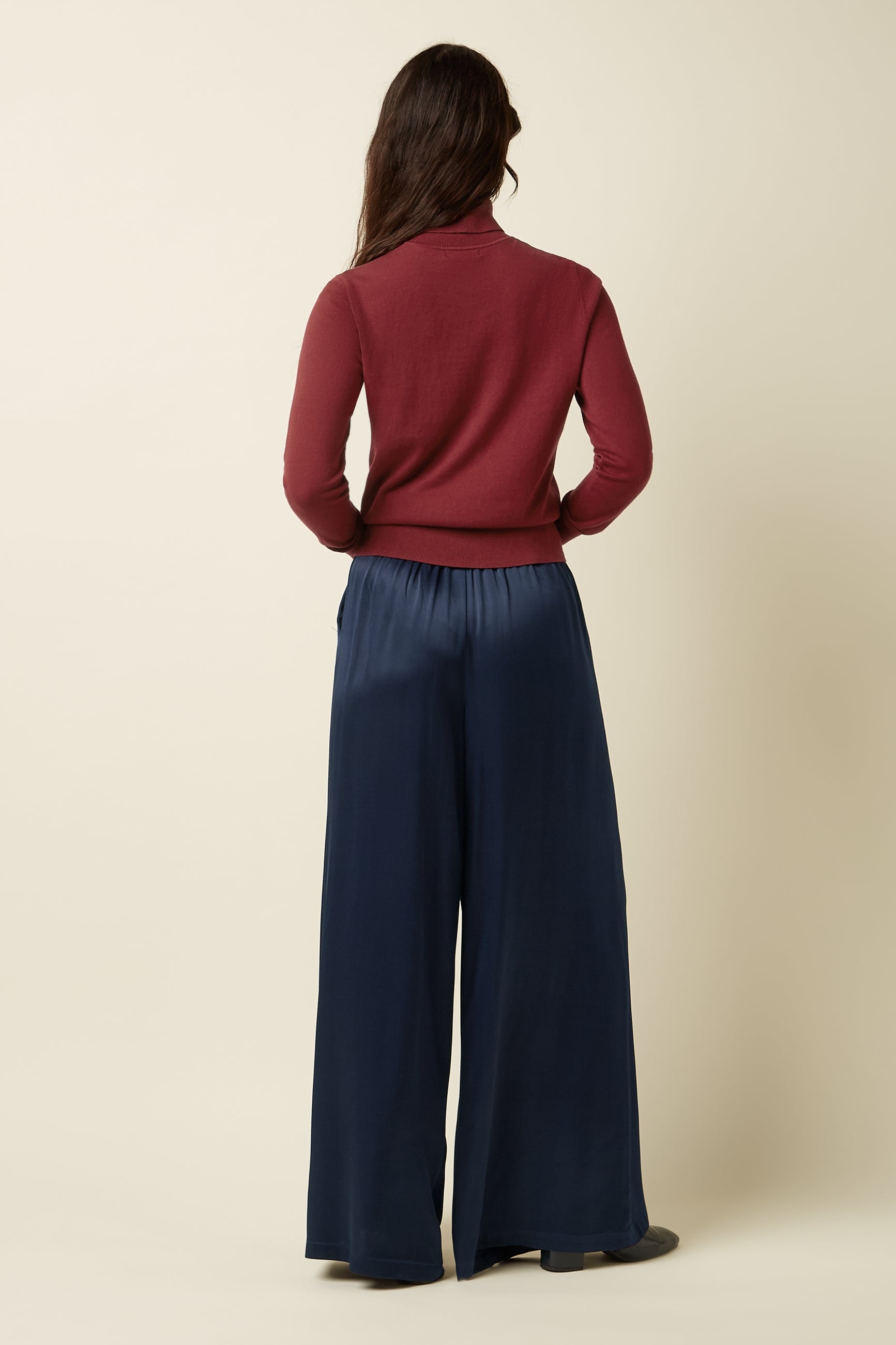 Rollneck Top Club - Cabernet Red