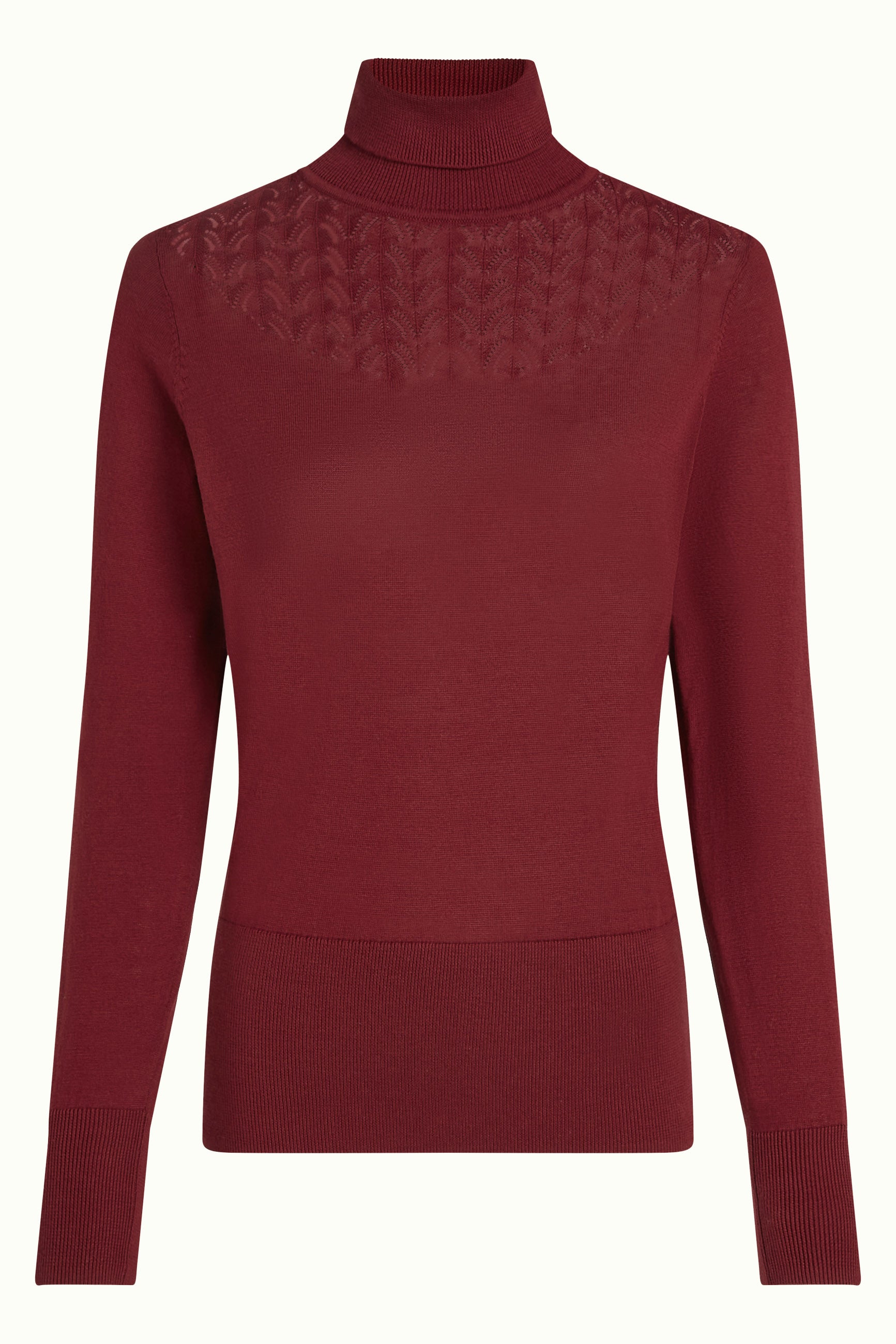 Rollneck Top Club - Cabernet Red