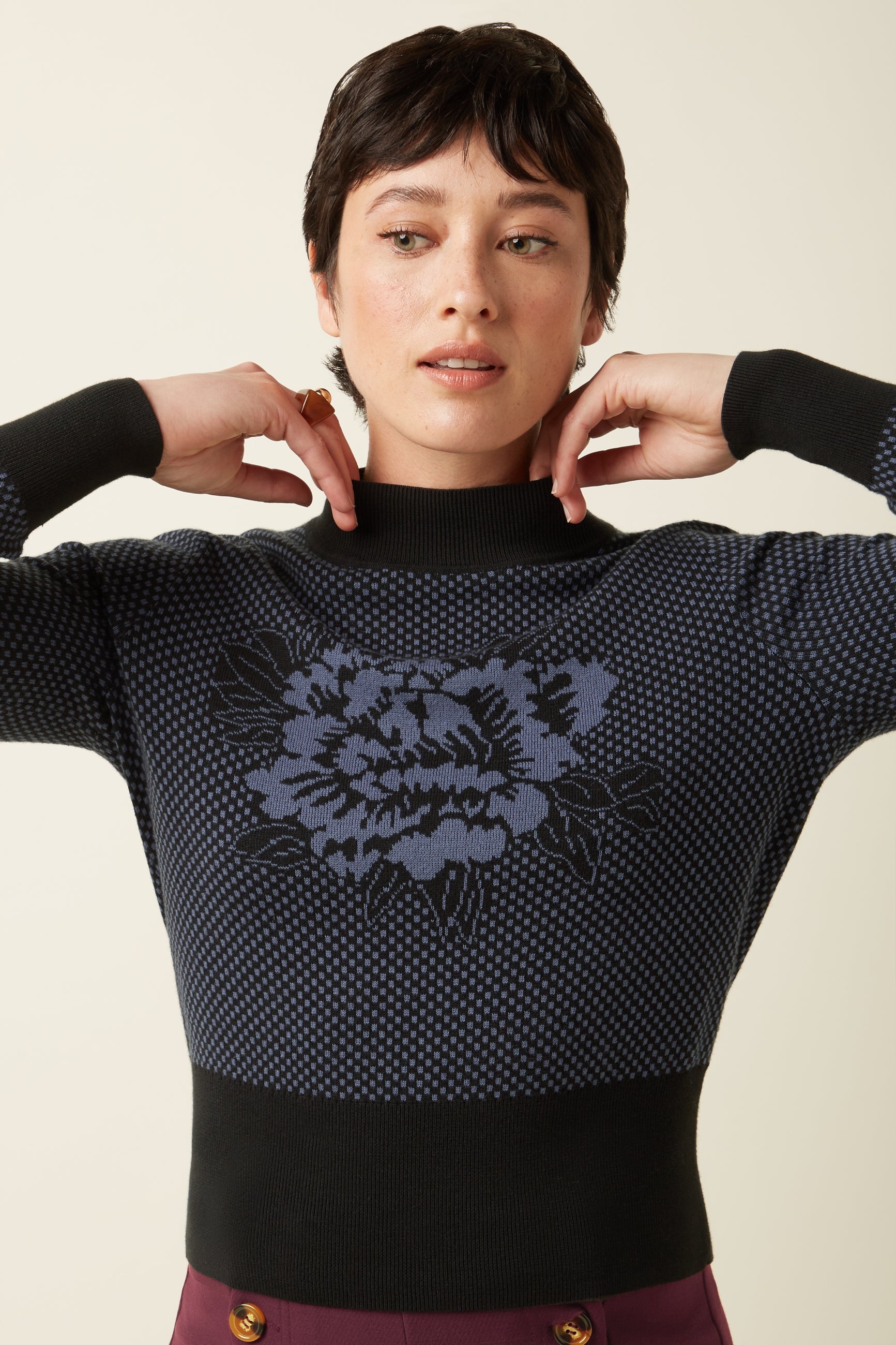 Nilde Top Avery - Night Blue