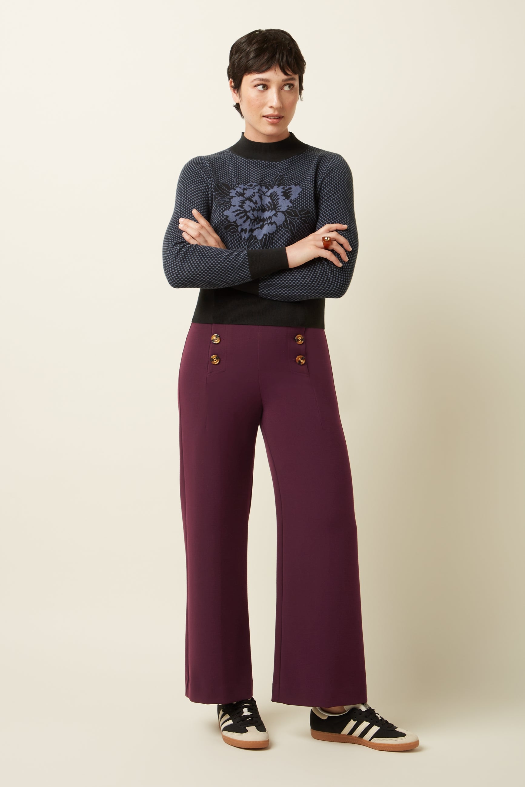 Nilde Top Avery - Night Blue