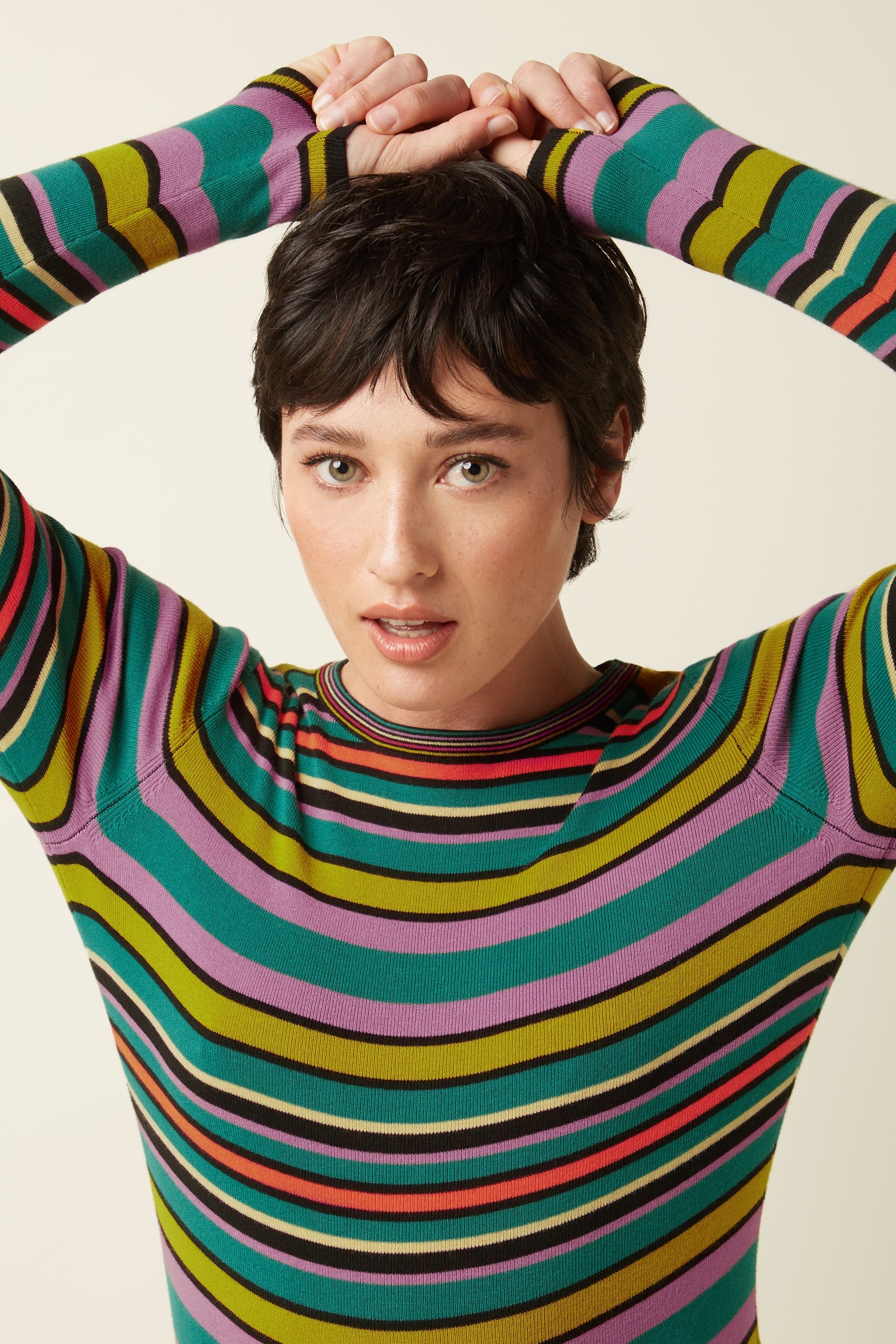 Agnes Rib Top Ozark - Multi Color