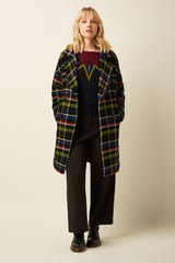 Nia Coat Karly Check - Black