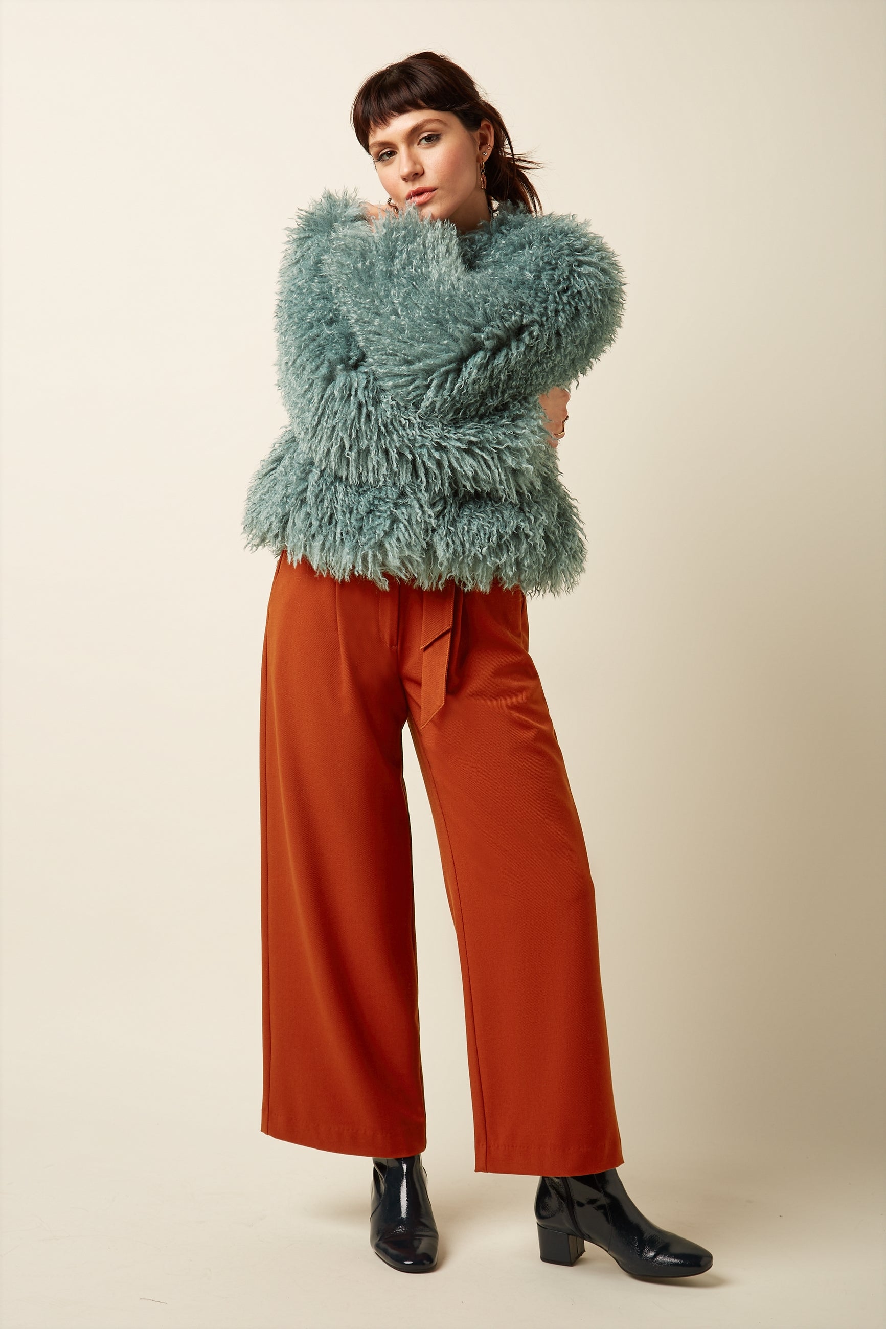 Paloma Coat Empire - Silver Green