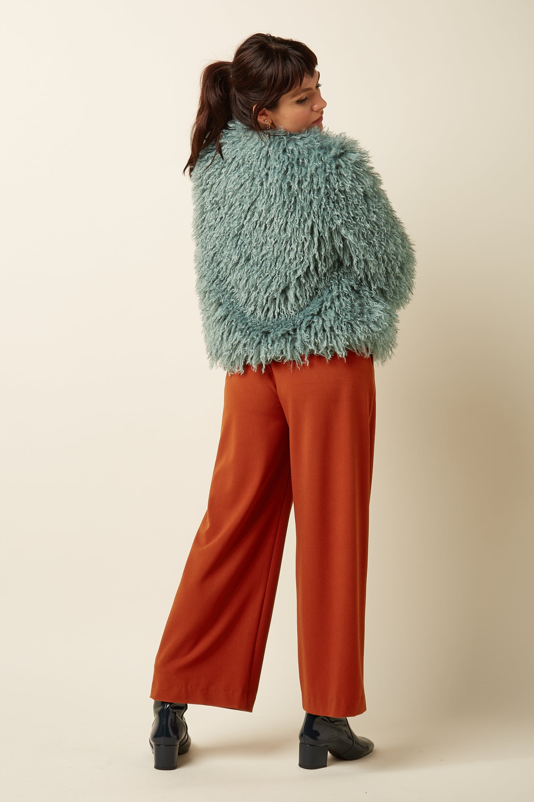 Paloma Coat Empire - Silver Green