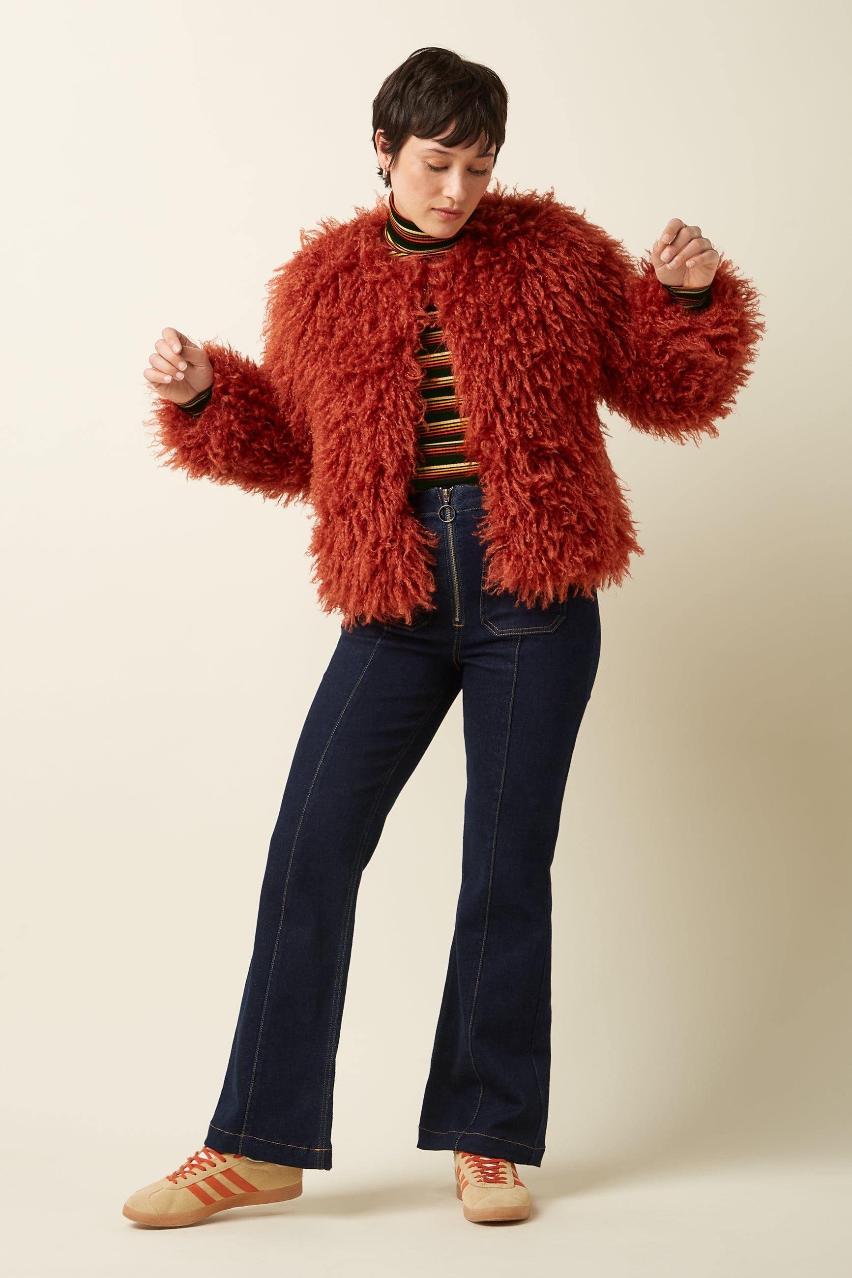 Paloma Coat Empire - Rio Red