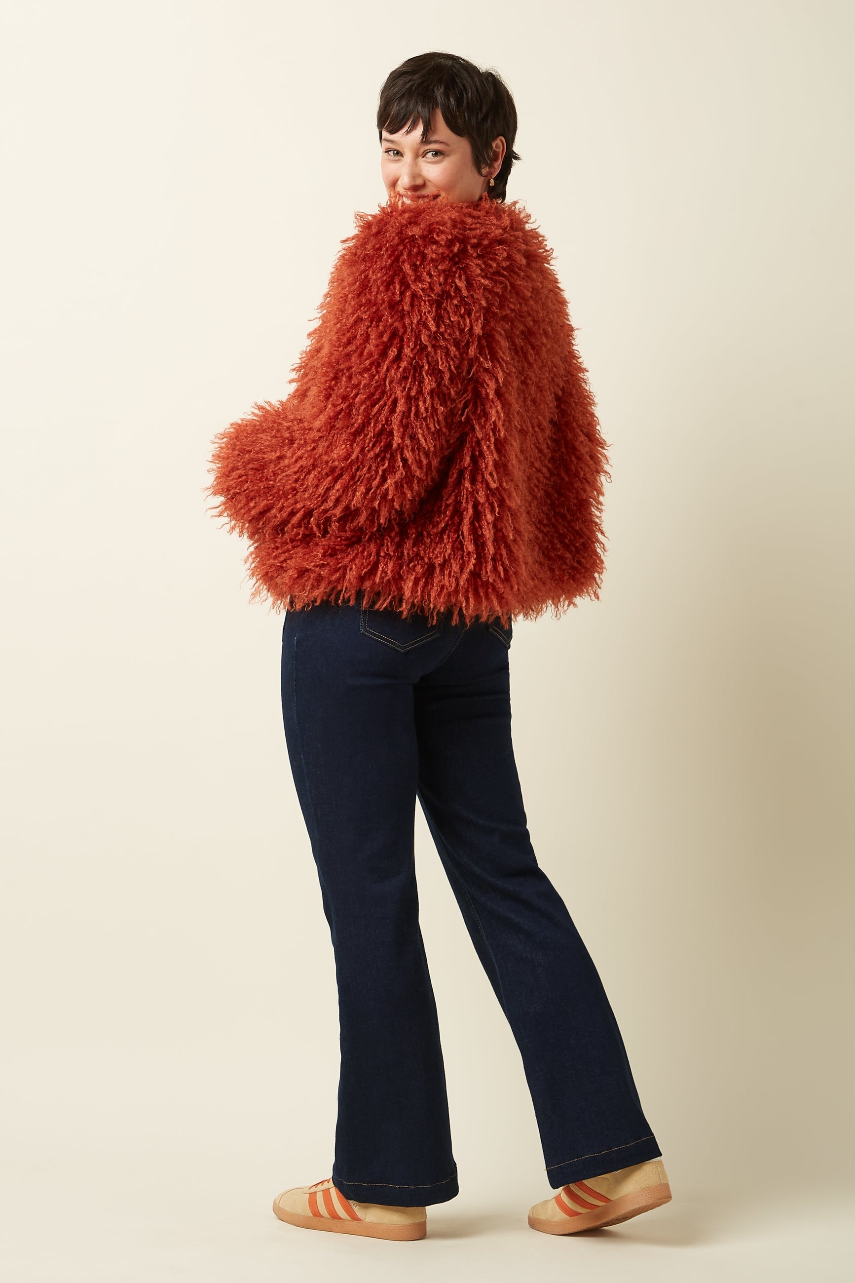 Paloma Coat Empire - Rio Red