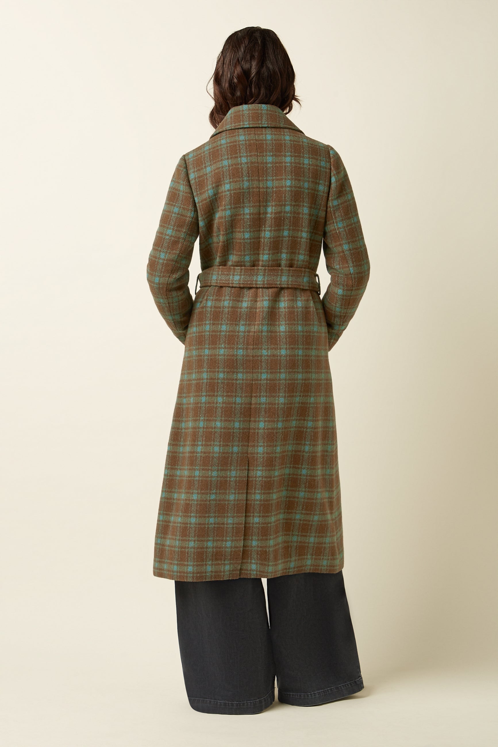 Arabella Coat Coppa Check - Bear Brown