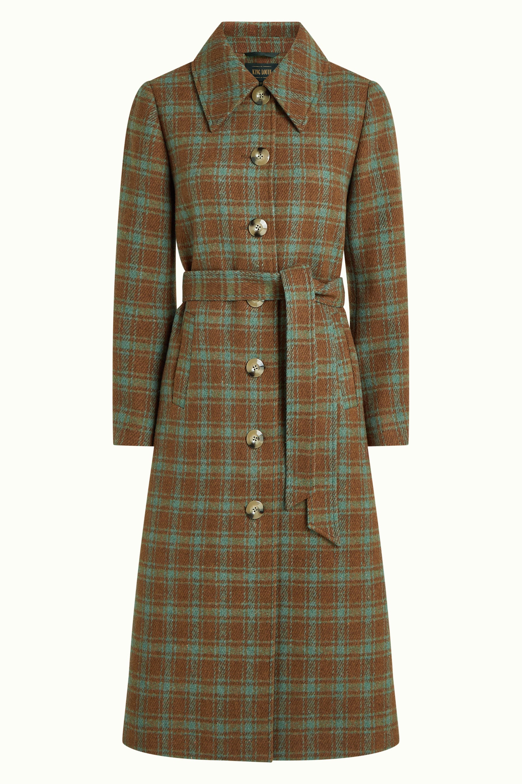 Arabella Coat Coppa Check - Bear Brown