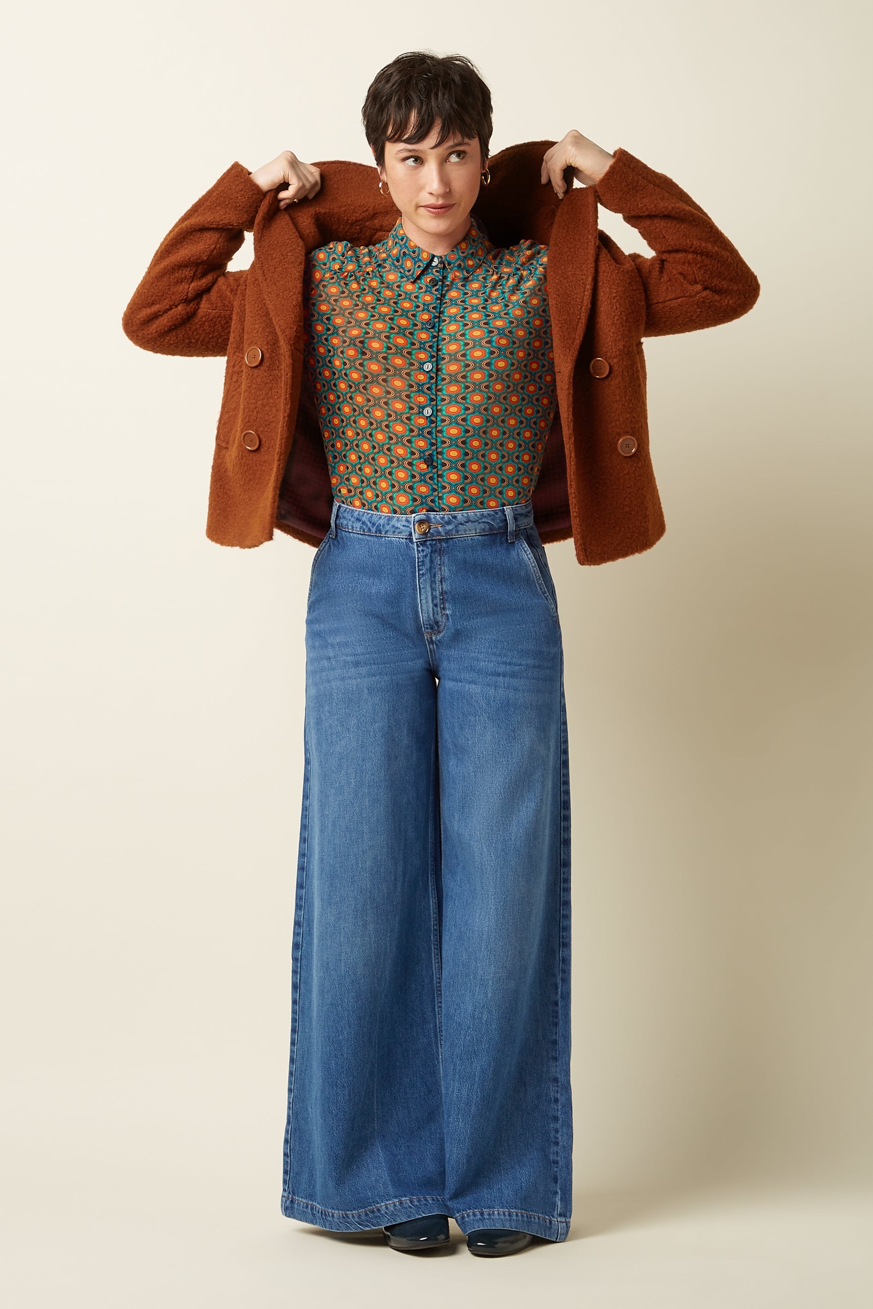 Patti Coat Nerlino - Patina Brown