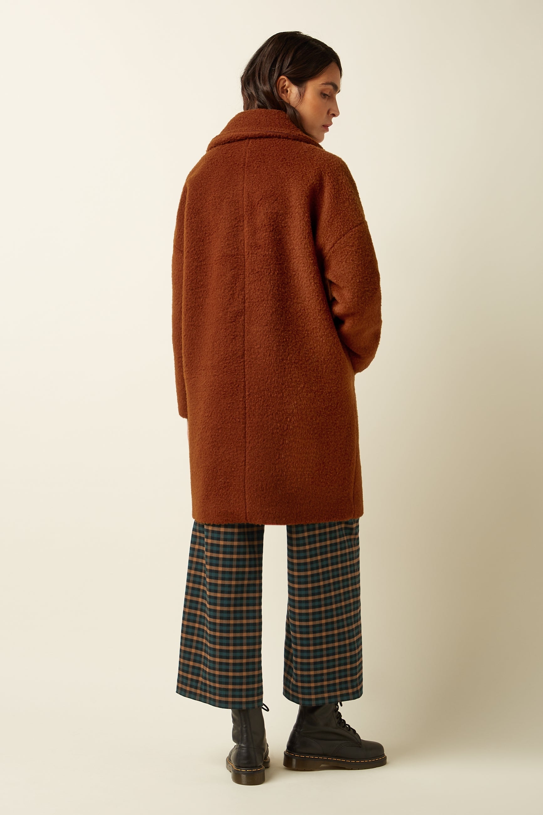 Nia Coat Nerlino - Patina Brown