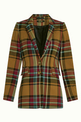 Daisy Blazer Caroll Check - Golden Brown