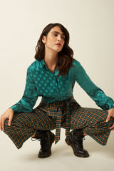 Ava Pants Brook Check - Black