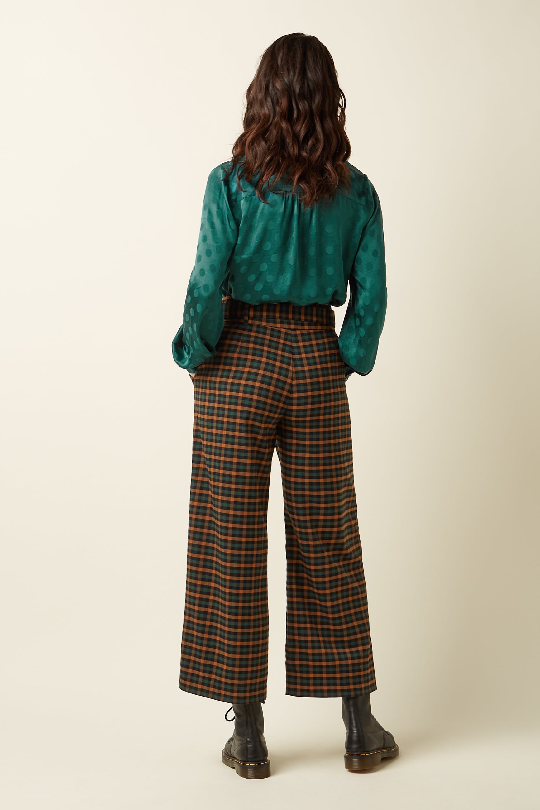 Ava Pants Brook Check - Black