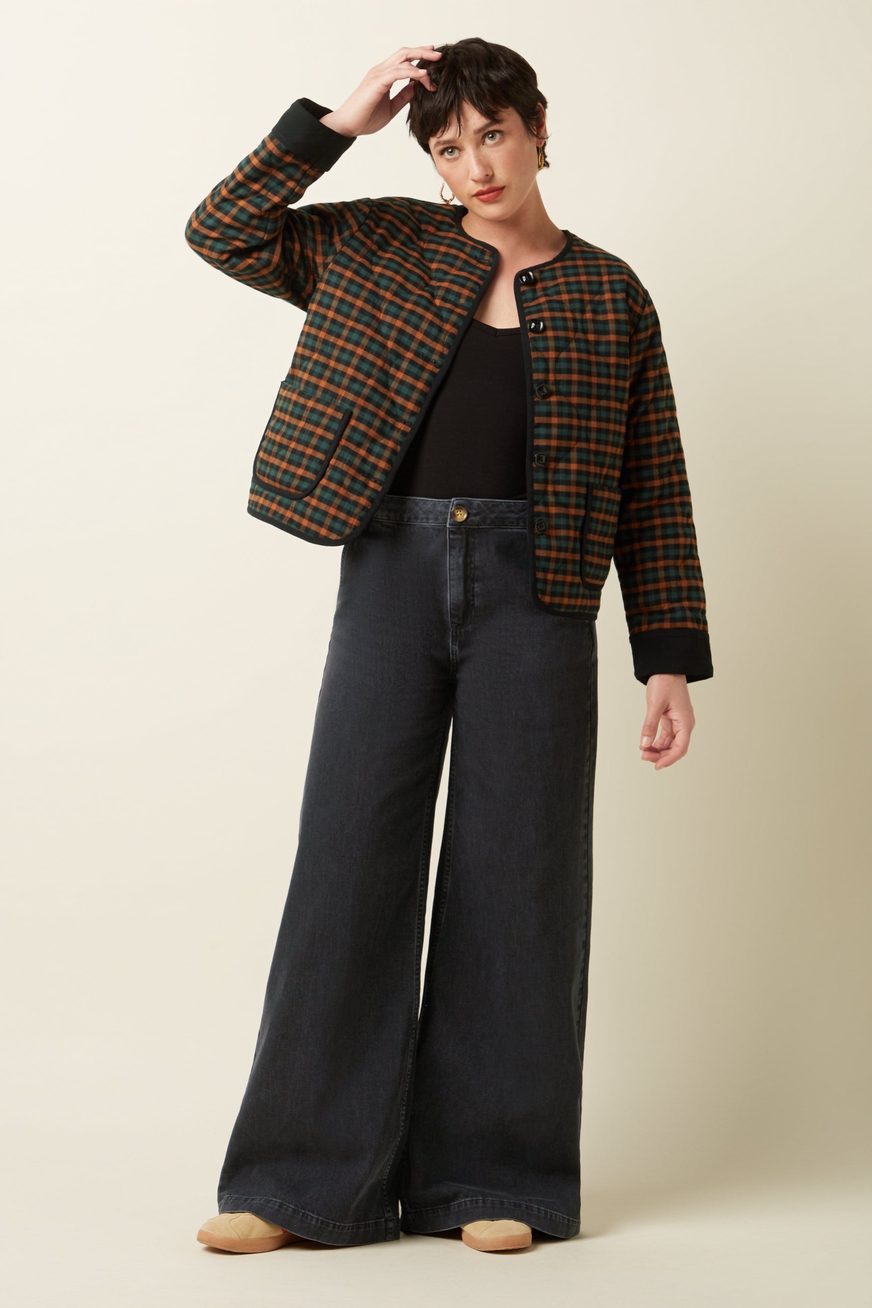 Jiggy Jacket Brook Check - Black