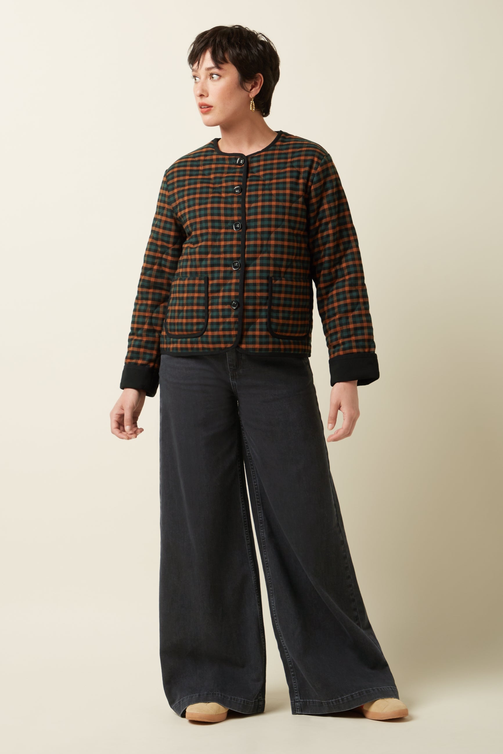 Jiggy Jacket Brook Check - Black