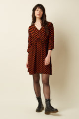 Marjorie Dress Moire - Black