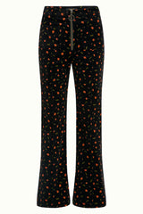 Ida Front Zip Pants Nival - Black