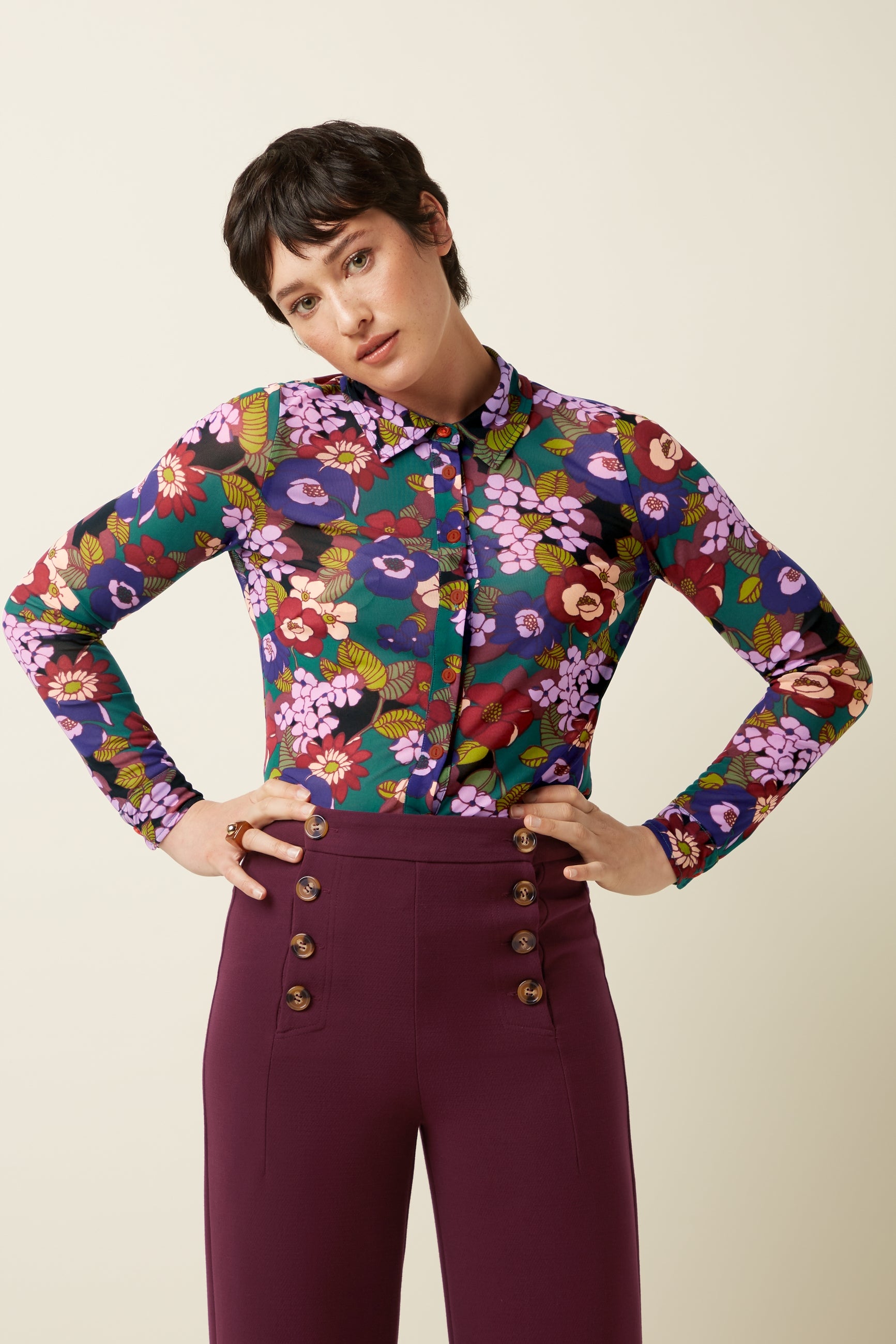 Blouse Ramone Mesh - Multi Color