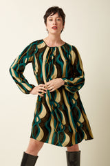 Laura Pleat Dress Elysse - Black