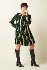 Laura Pleat Dress Elysse - Black