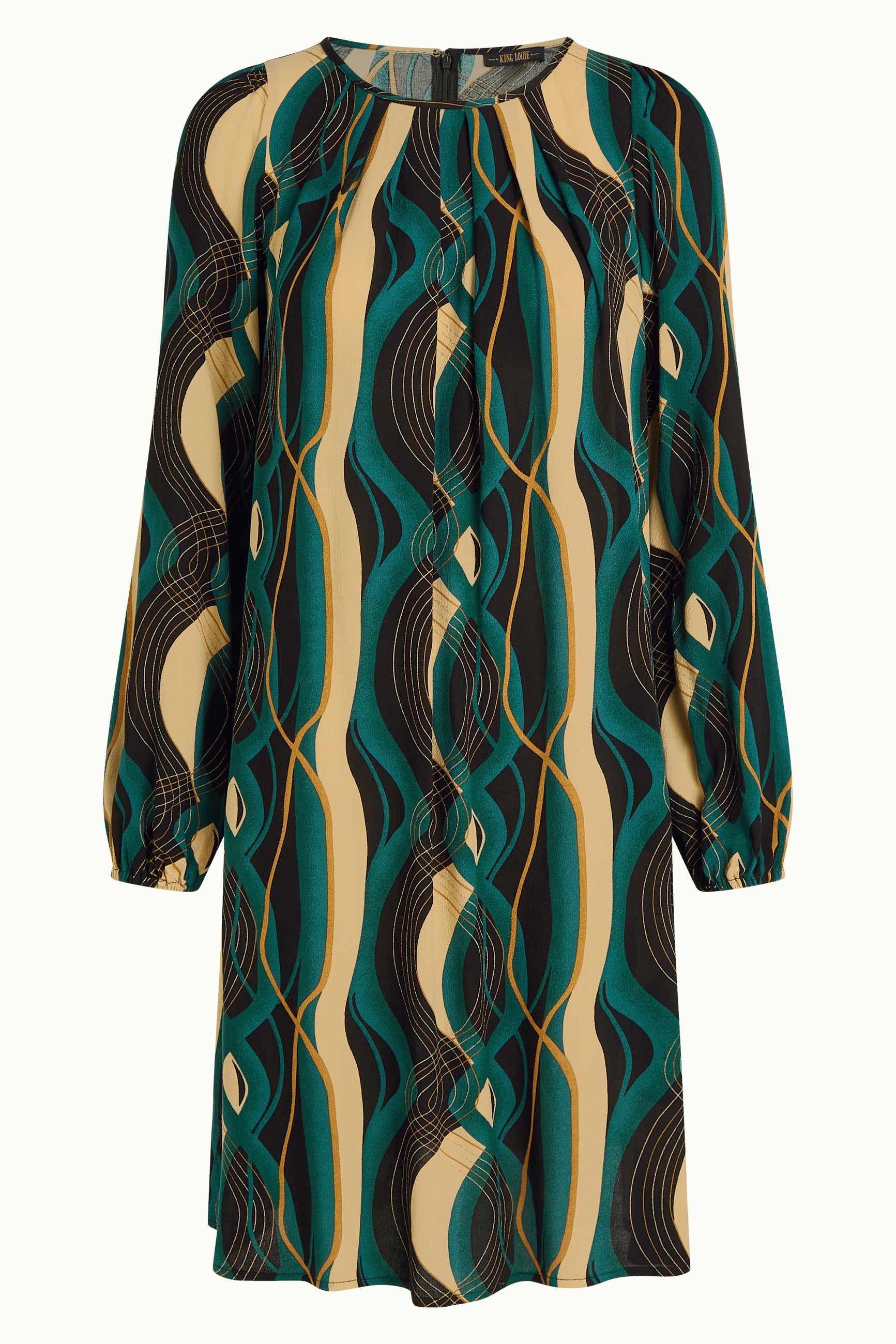 Laura Pleat Dress Elysse - Black