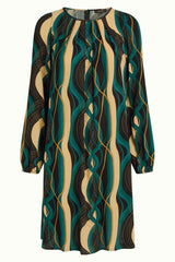 Laura Pleat Dress Elysse - Black