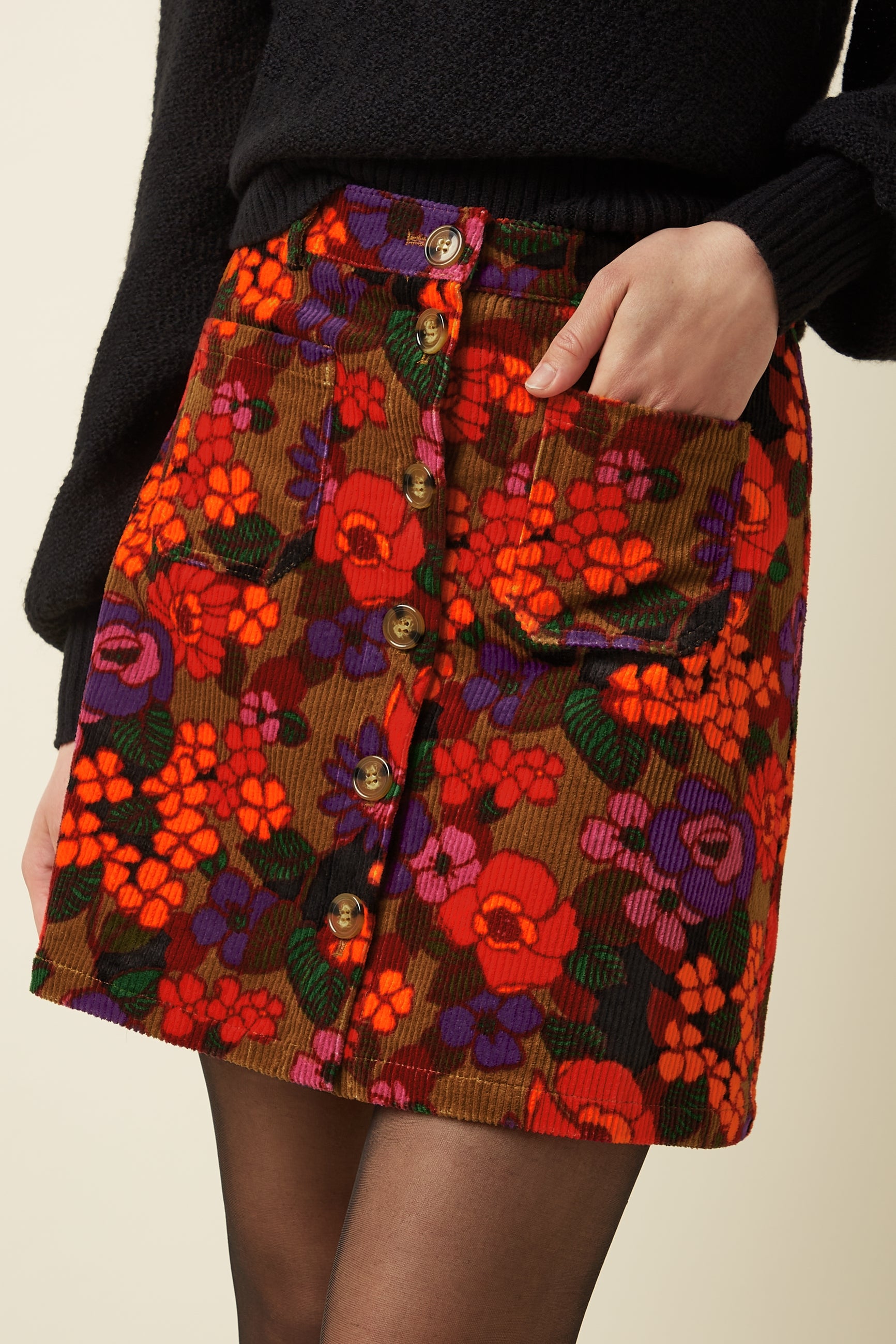 Garbo Mini Skirt Ramone - Multi Color