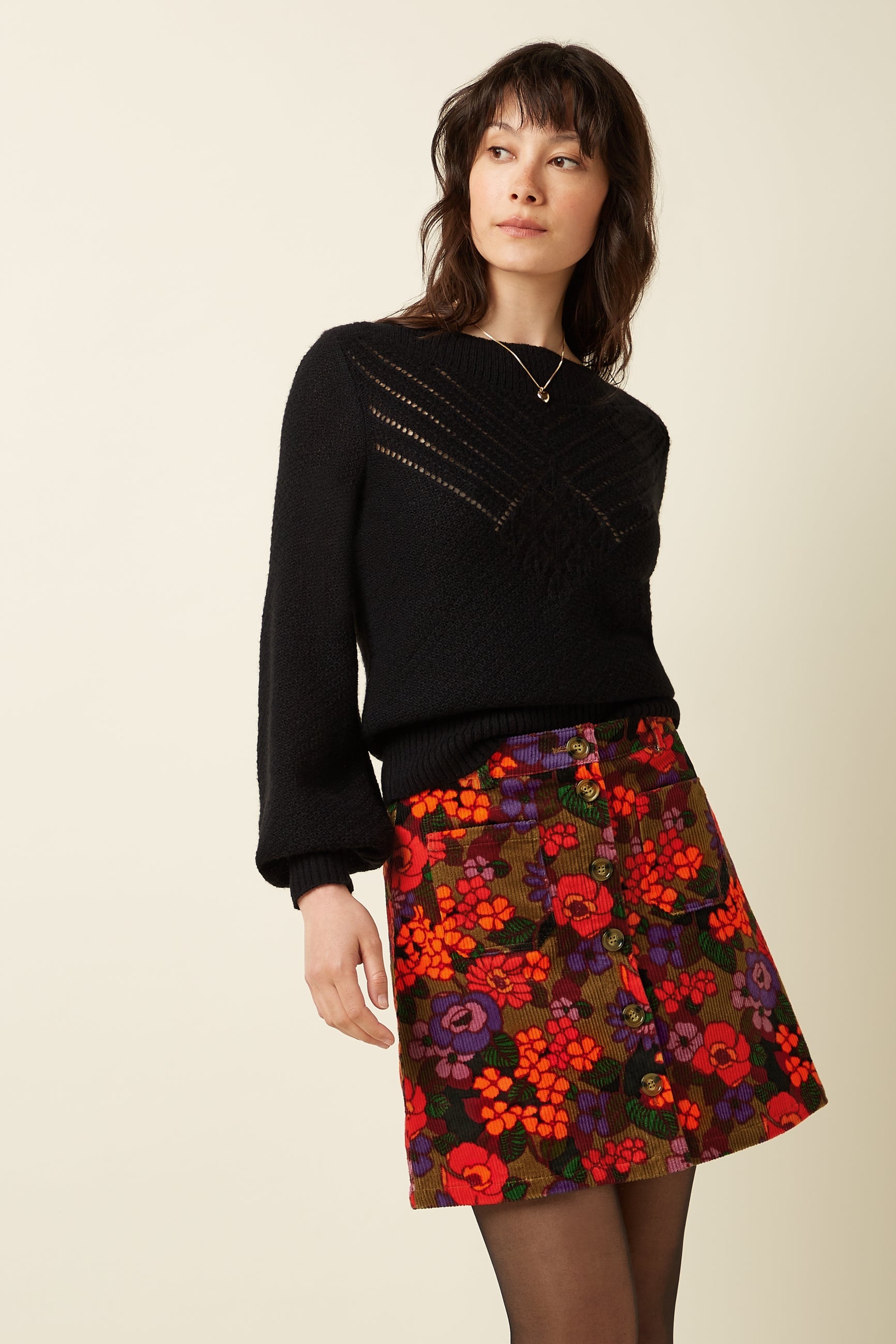 Garbo Mini Skirt Ramone - Multi Color