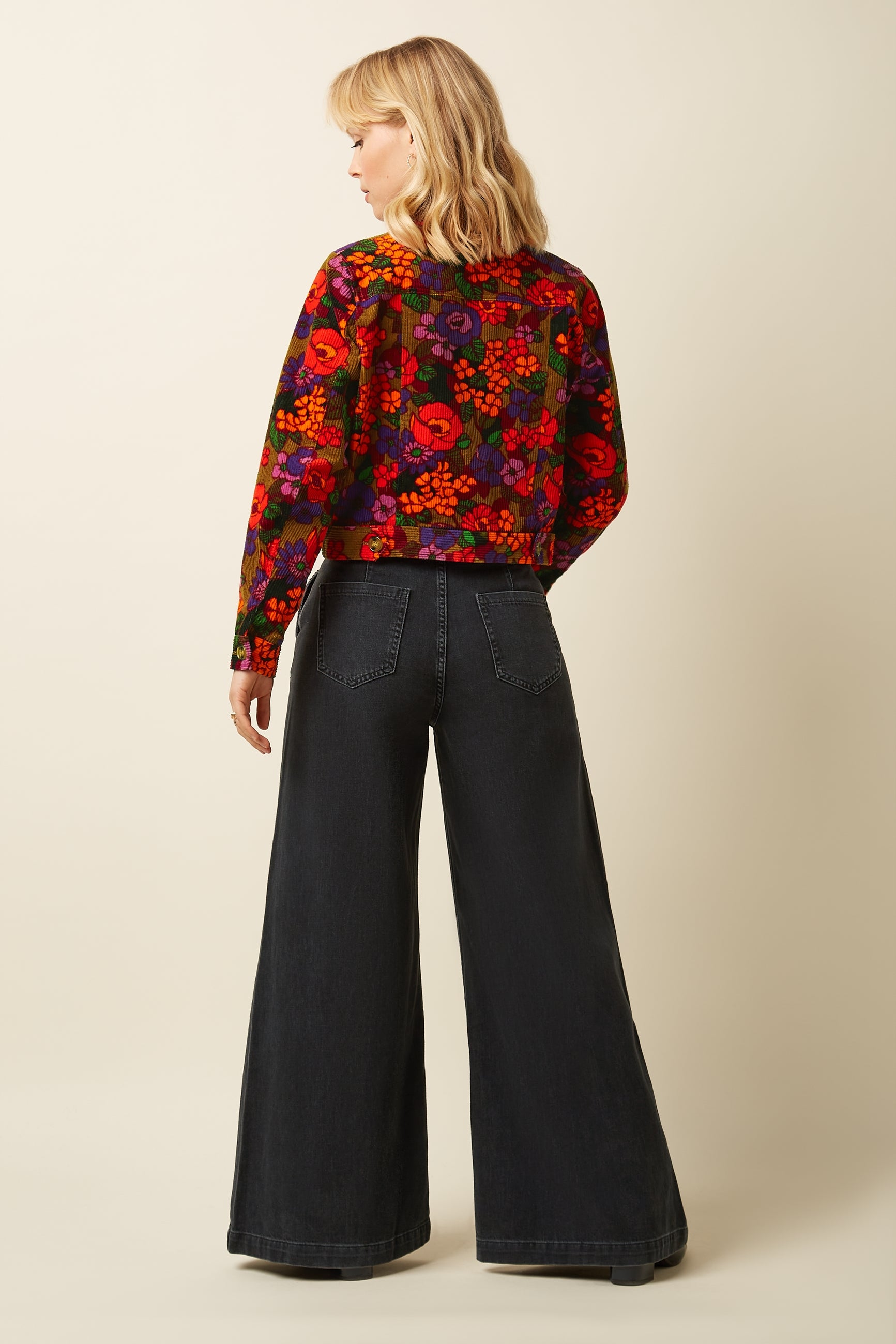 Janey Cropped Jacket Ramone - Multi Color