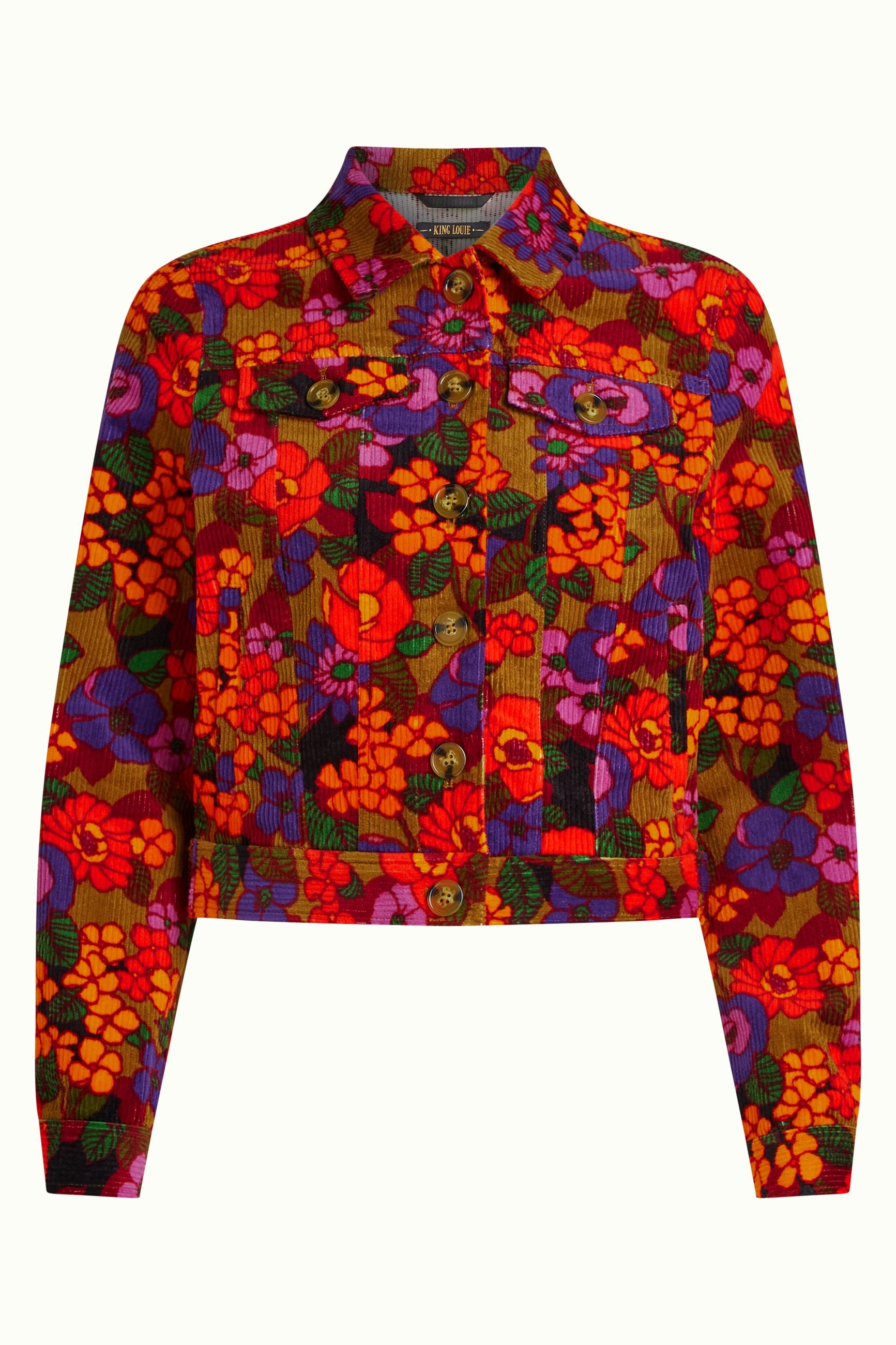 Janey Cropped Jacket Ramone - Multi Color