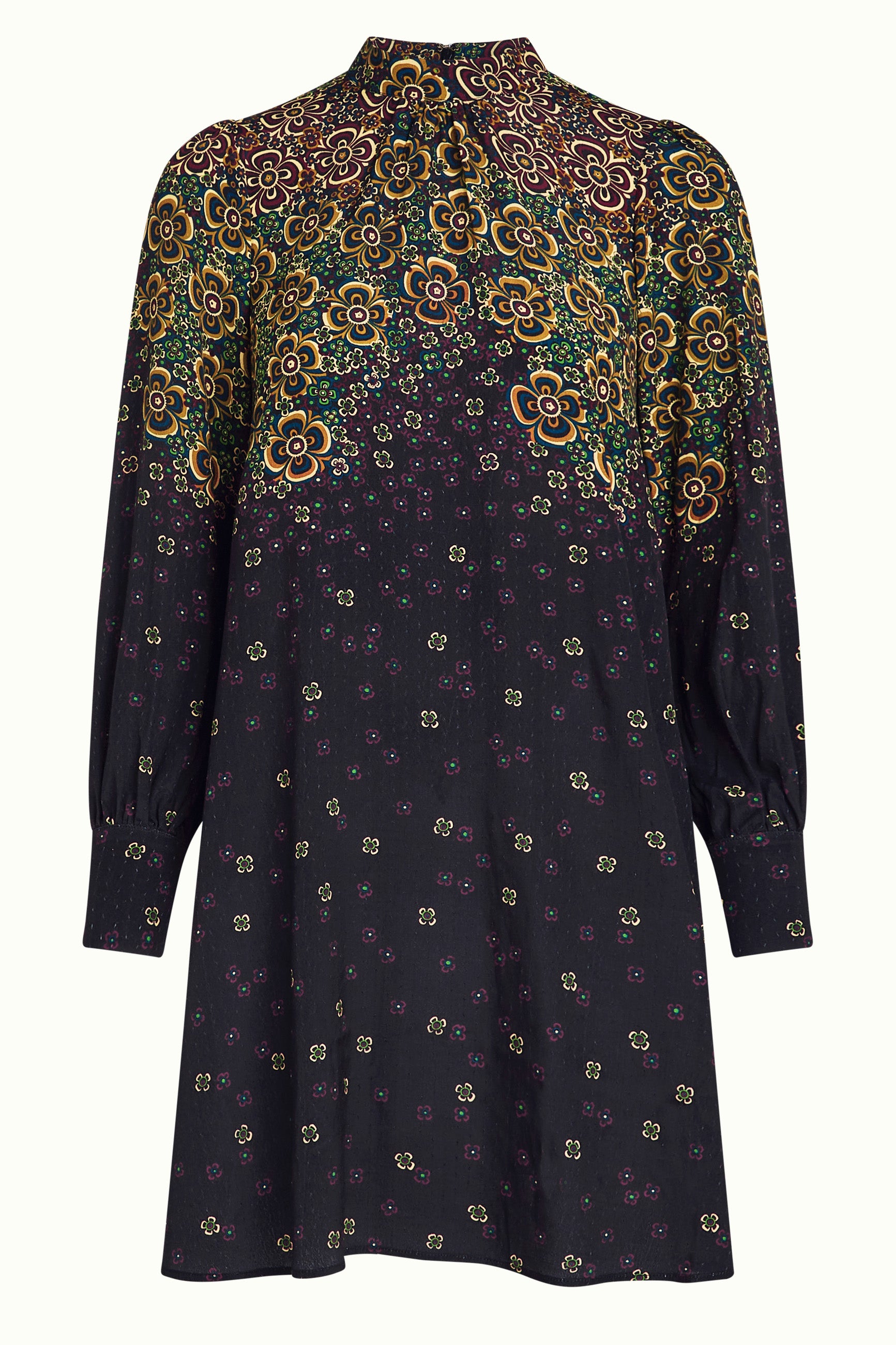 Sandy Dress Ombra - Black