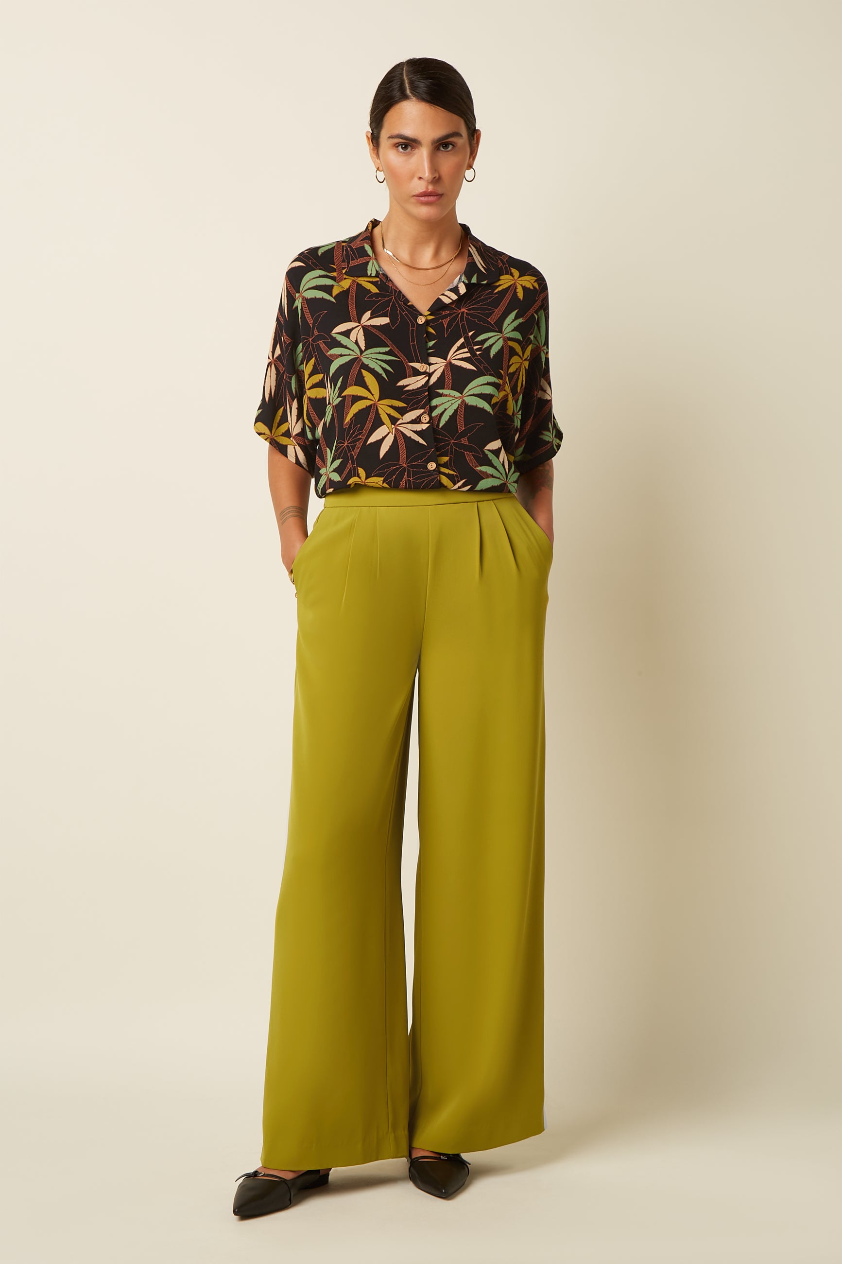 Irma Pants Fanna - Green Envy