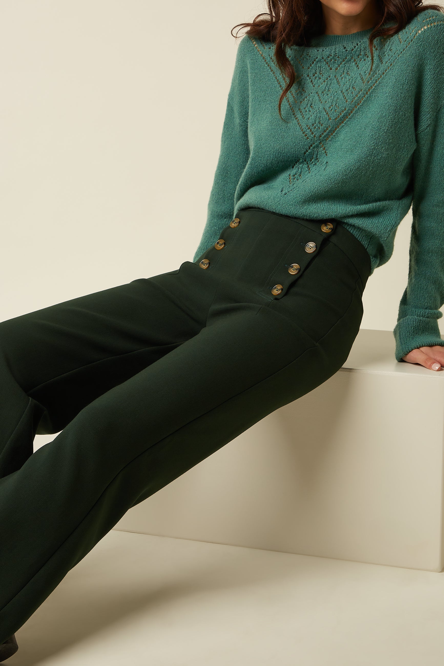 Cinzia Pants Malone - Pine Green