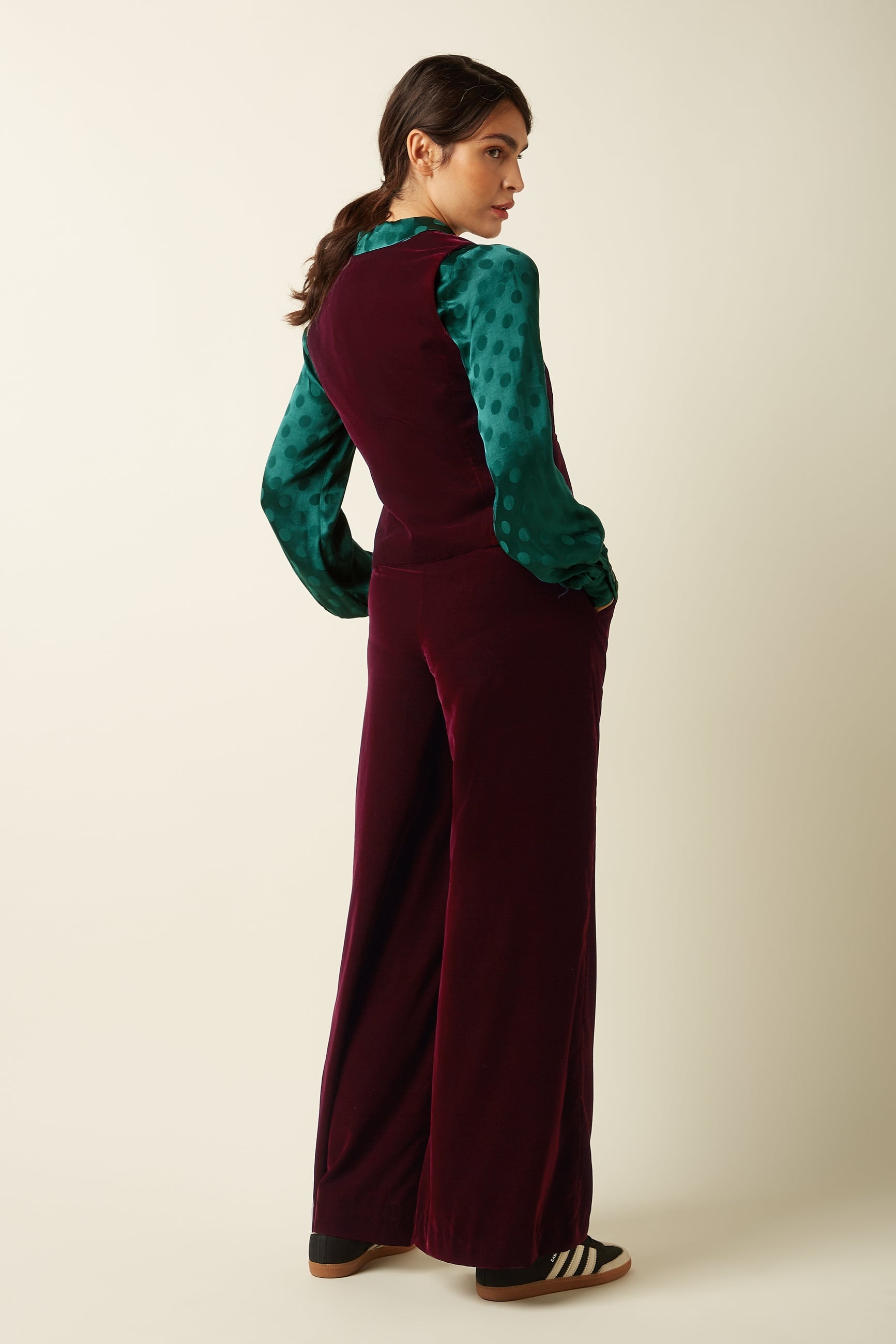 Bianca Gilet Gamine - Bordeaux Red