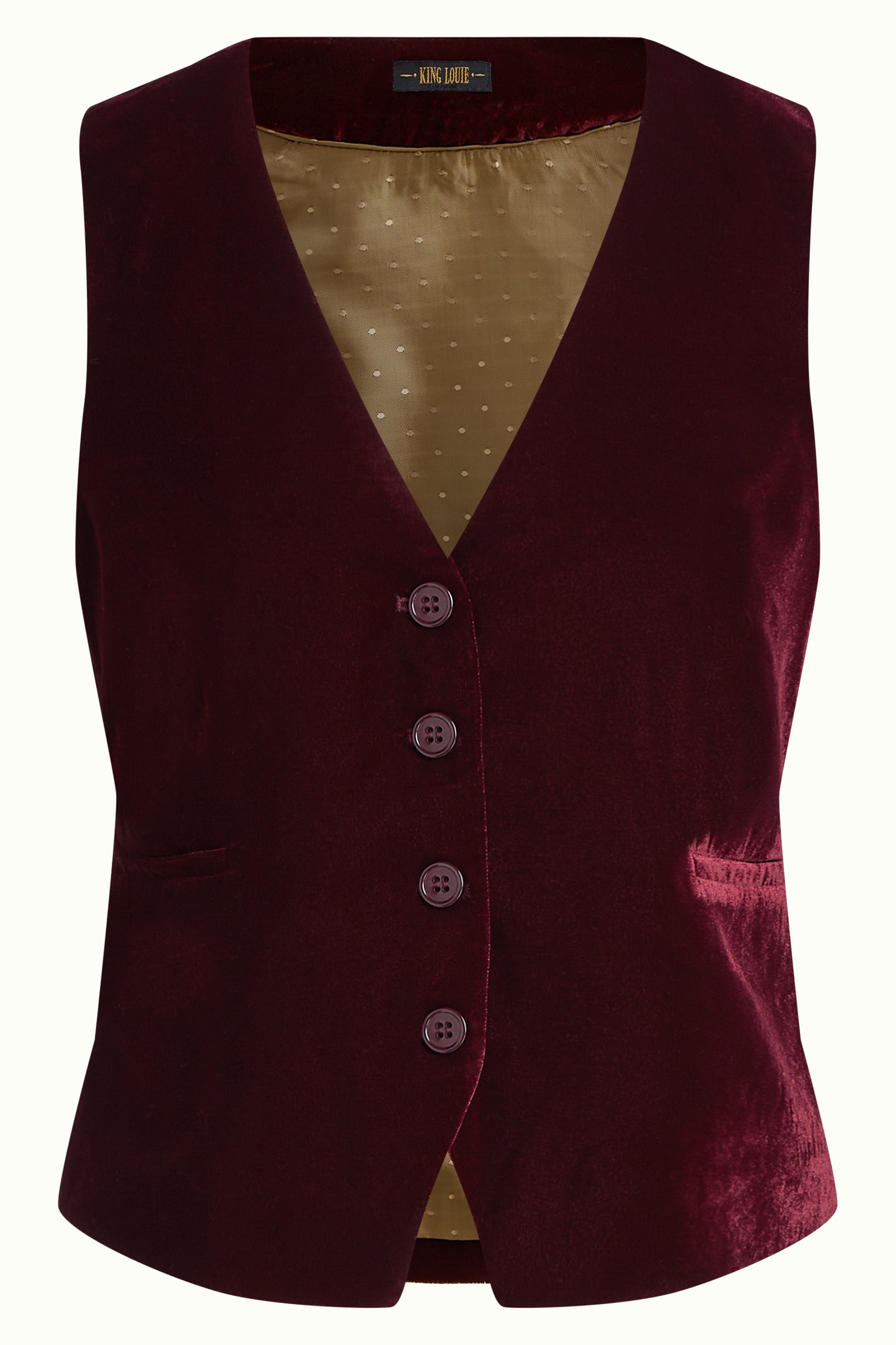 Bianca Gilet Gamine - Bordeaux Red